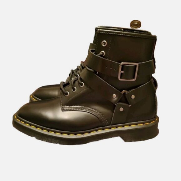 NWOT Dr. Martens Leather Black Cristofor Leather Harness Zip Boot Size W:10/M:9 - Picture 3 of 7